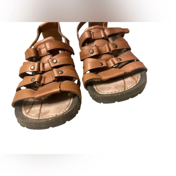 Teva Cabrillo Gladiator Wedge Sandals Women’s 7 Brown Leather - Picture 3 of 7
